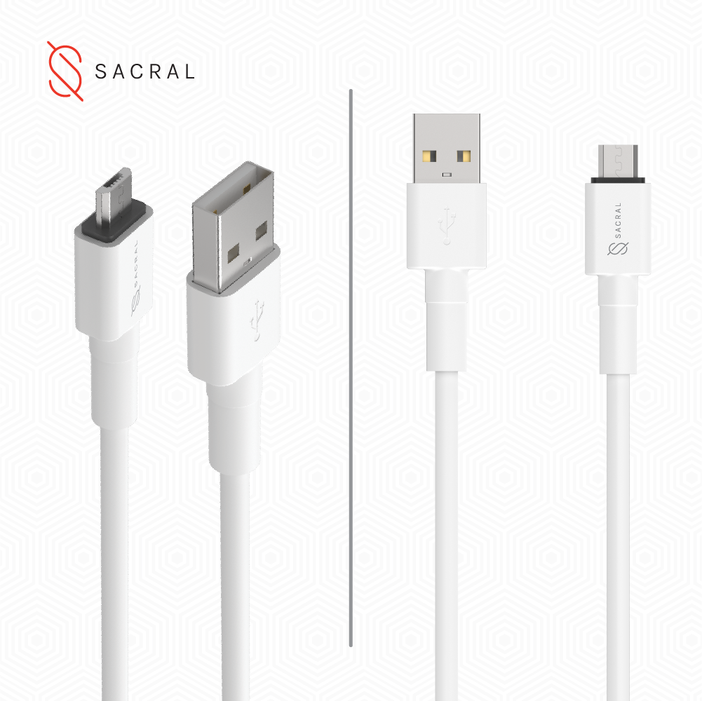 3A: 1-Meter USB-A to micro-USB, fast charging cable.