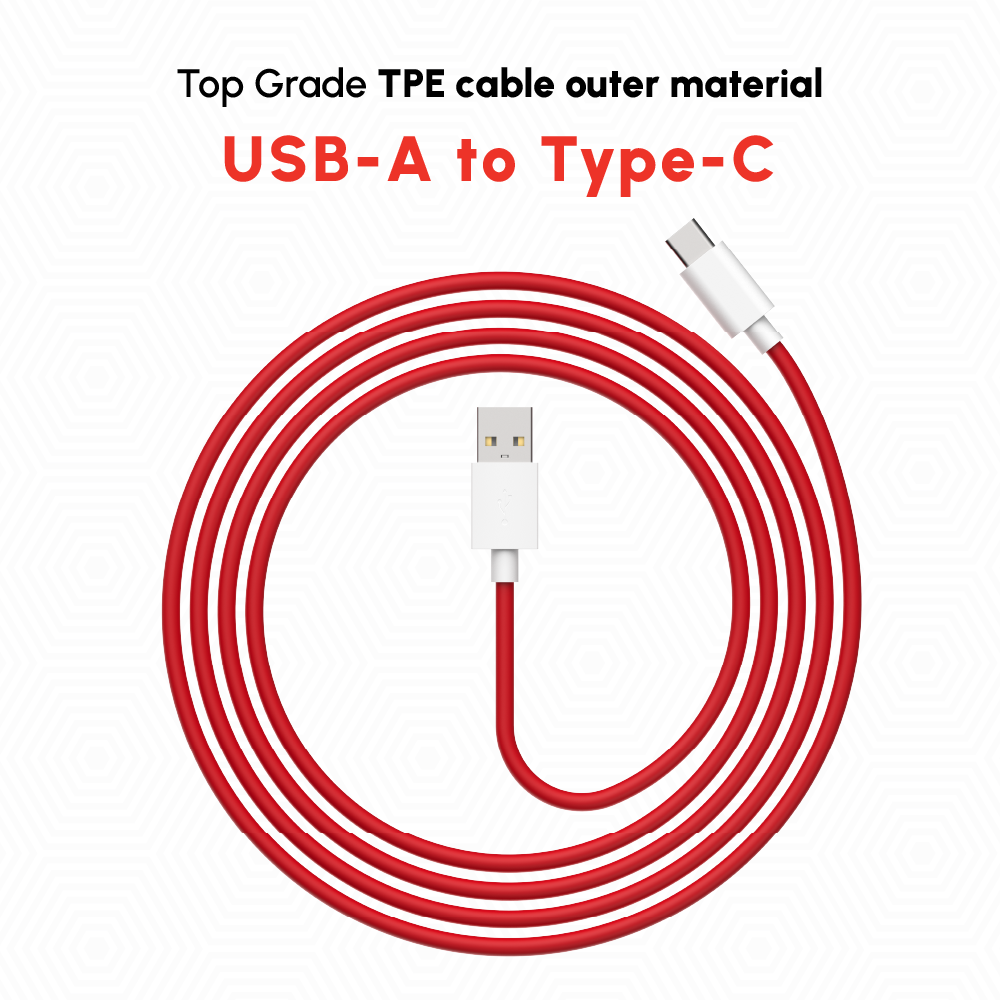100Wp: 1-Meter type-C, fast charging cable.