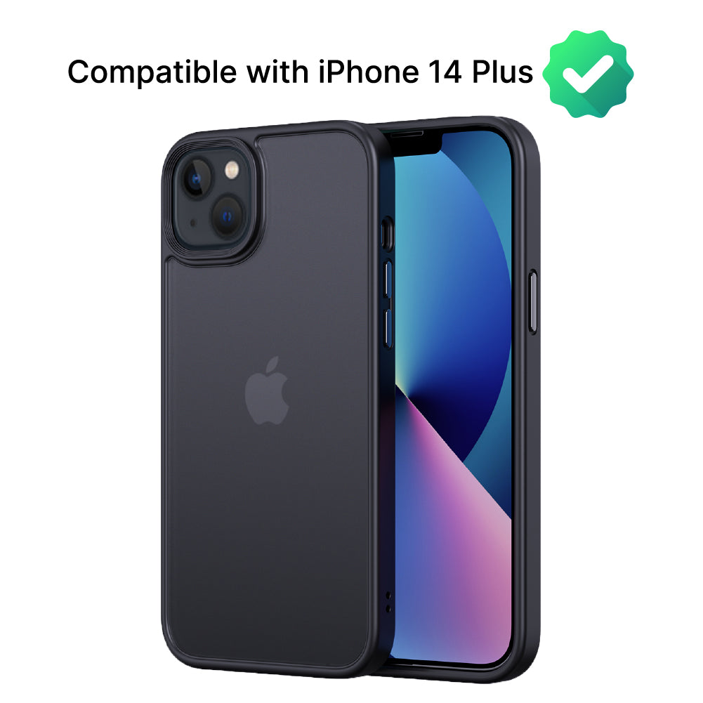 Modern Hybrid Frosted Case Cover for iPhone 14 Series