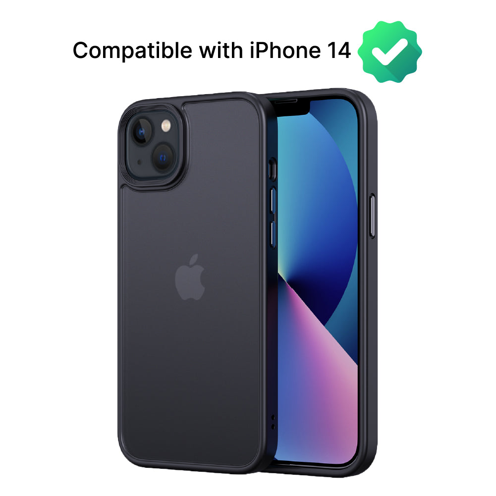 Modern Hybrid Frosted Case Cover for iPhone 14 Series