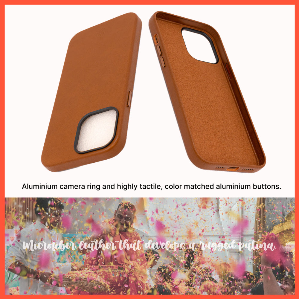 Modern Vintage Leather Case: iPhone 13 Series