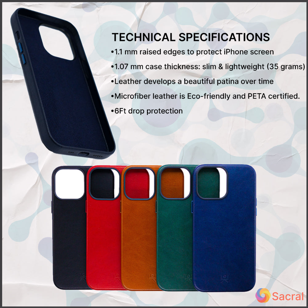 Modern Vintage Leather Case: iPhone 13 Series