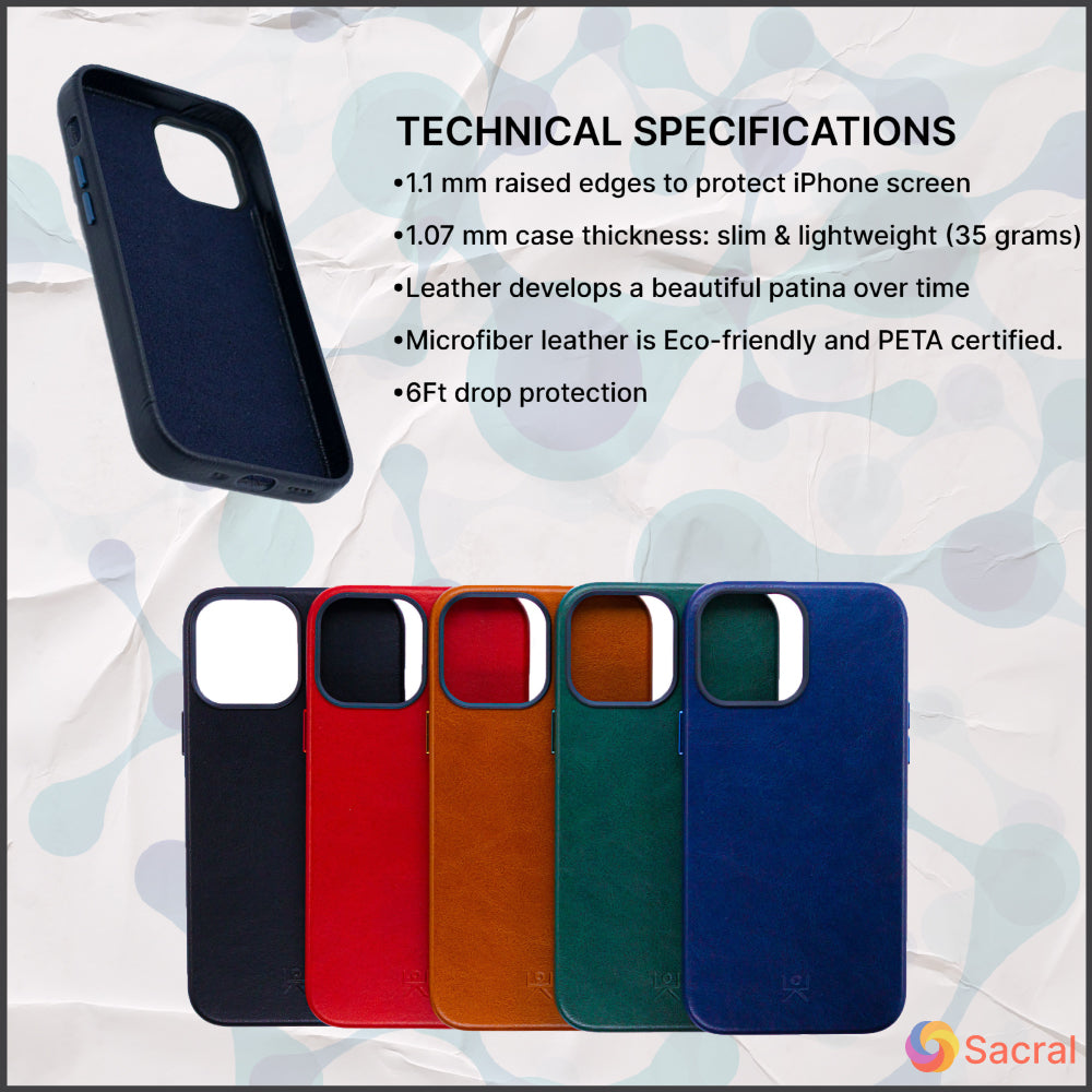 Modern Vintage Leather Case: iPhone 13 Series