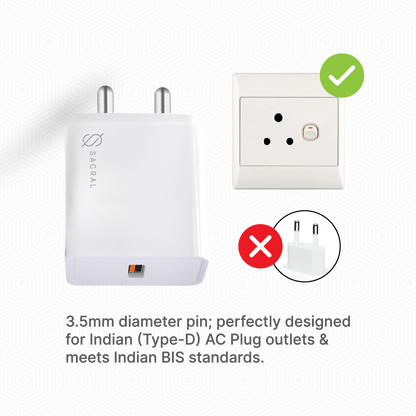 65w SuperVOOC Single USB Fast Charger mutli-protocol compatible with free 65w Type-C cable.