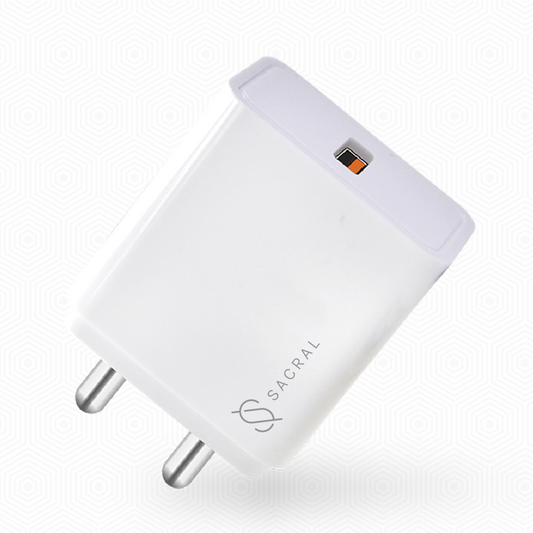 65w SuperVOOC Single USB Fast Charger mutli-protocol compatible with free 65w Type-C cable.