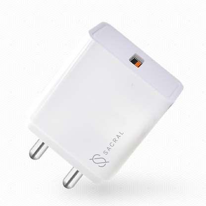 65w SuperVOOC Single USB Fast Charger mutli-protocol compatible with free 65w Type-C cable.