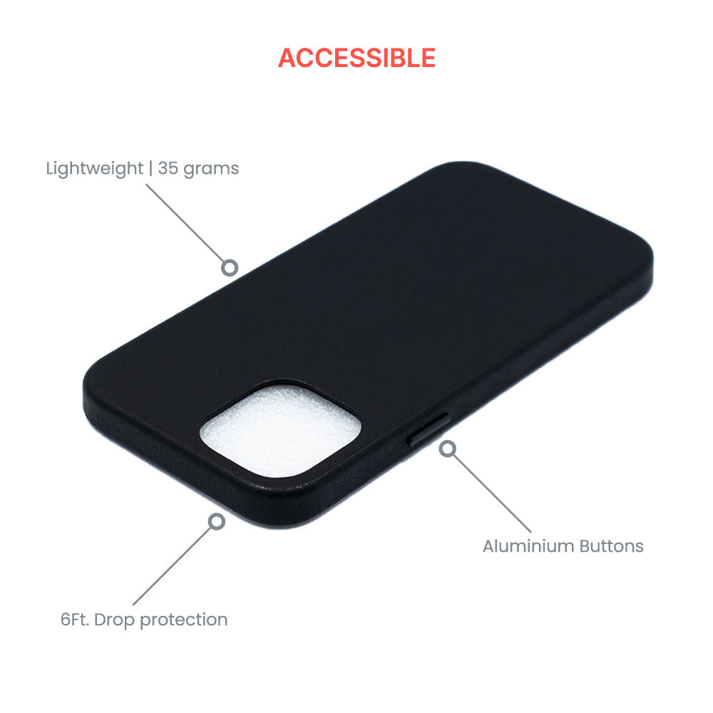 Modern Vintage Leather Case: iPhone 12 Series