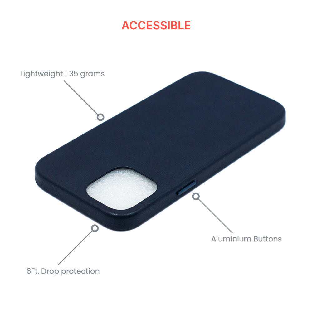 Modern Vintage Leather Case: iPhone 12 Series