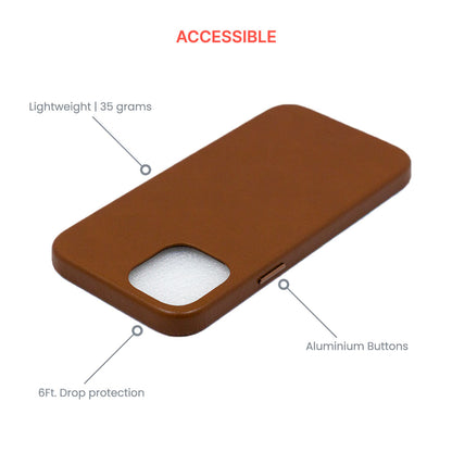 Modern Vintage Leather Case: iPhone 12 Series