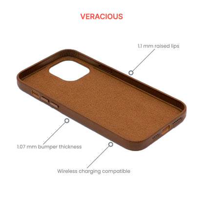 Modern Vintage Leather Case: iPhone 12 Series