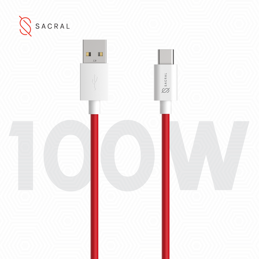 100Wp: 1-Meter type-C, fast charging cable.