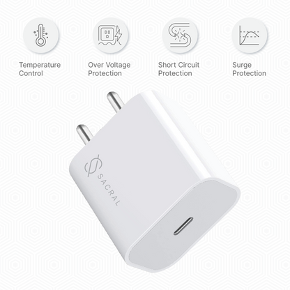 20W PD PPS Type-C output fast wall charger adapter.