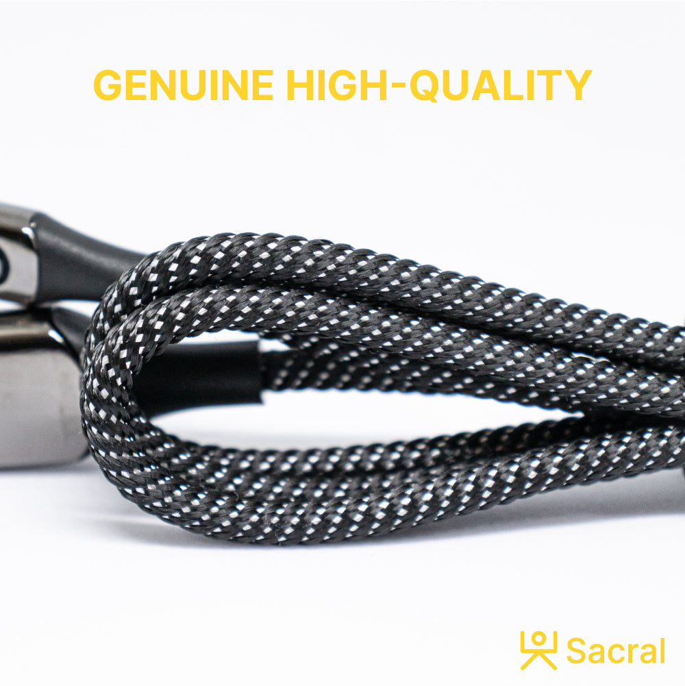 3A-33Wp: 1Meter LIGHTNING / 8PIN, fast charging Nylon braided cable.
