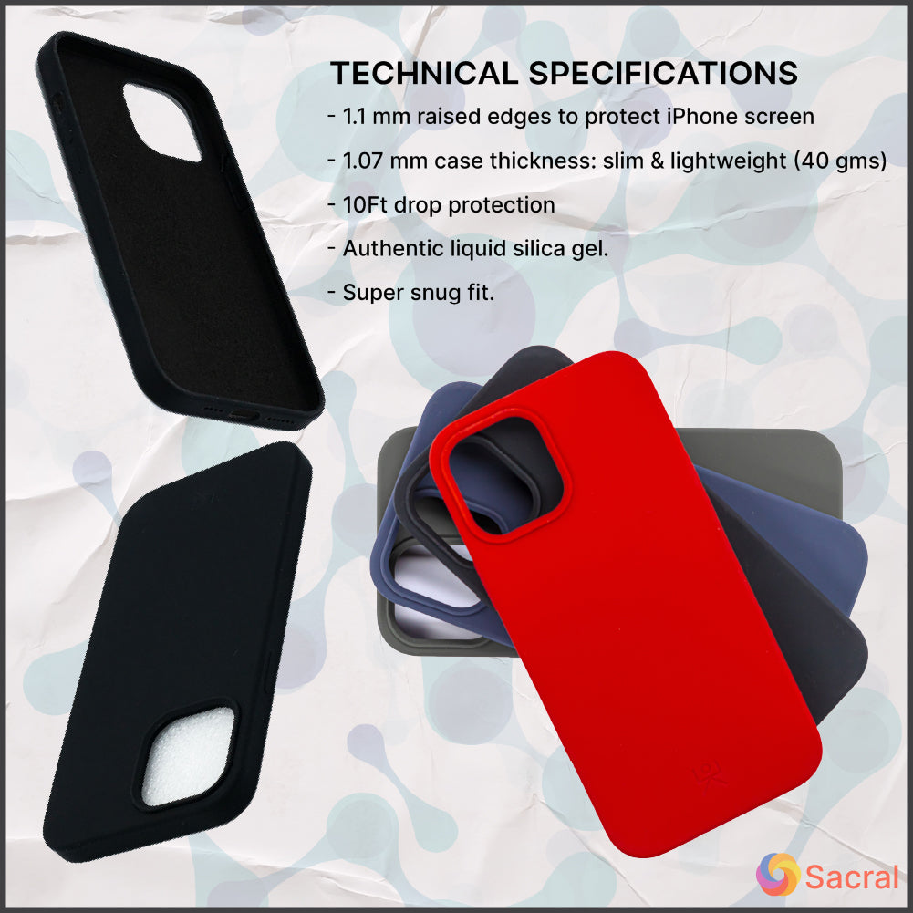Liquid Silicone Cases: iPhone 12 Series