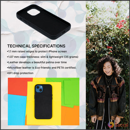 Modern Vintage Leather Case: iPhone 13 Series