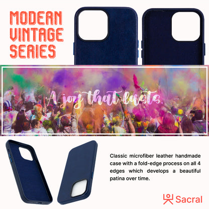 Modern Vintage Leather Case: iPhone 13 Series