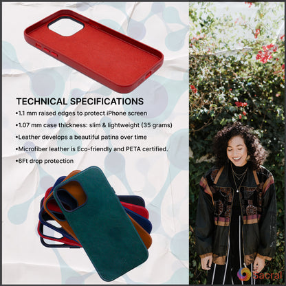 Modern Vintage Leather Case: iPhone 13 Series