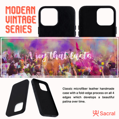 Modern Vintage Leather Case: iPhone 13 Series