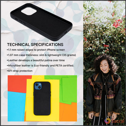 Modern Vintage Leather Case: iPhone 13 Series