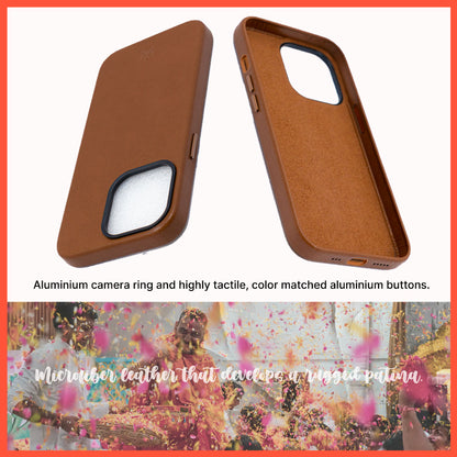 Modern Vintage Leather Case: iPhone 13 Series