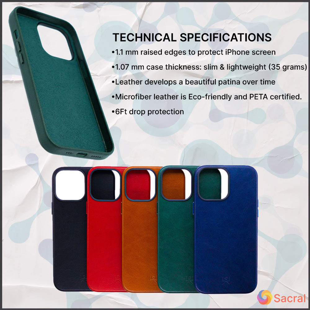 Modern Vintage Leather Case: iPhone 13 Series