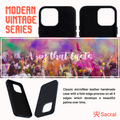 Modern Vintage Leather Case: iPhone 13 Series