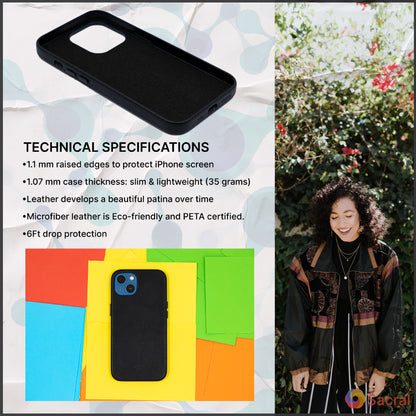 Modern Vintage Leather Case: iPhone 13 Series