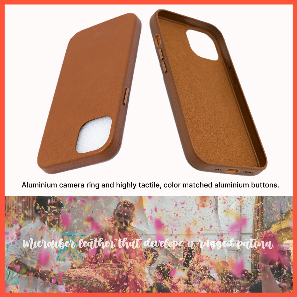 Modern Vintage Leather Case: iPhone 13 Series
