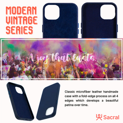 Modern Vintage Leather Case: iPhone 13 Series