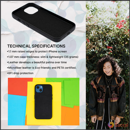 Modern Vintage Leather Case: iPhone 13 Series