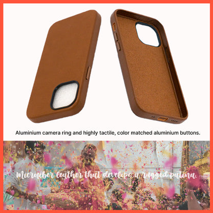 Modern Vintage Leather Case: iPhone 13 Series