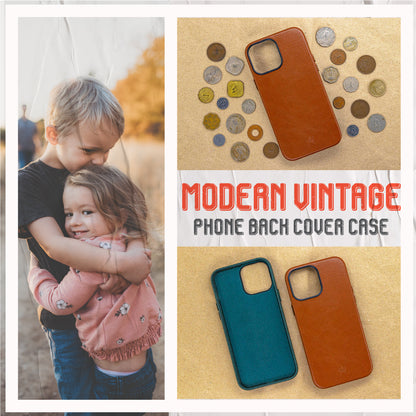 Modern Vintage Leather Case: iPhone 13 Series