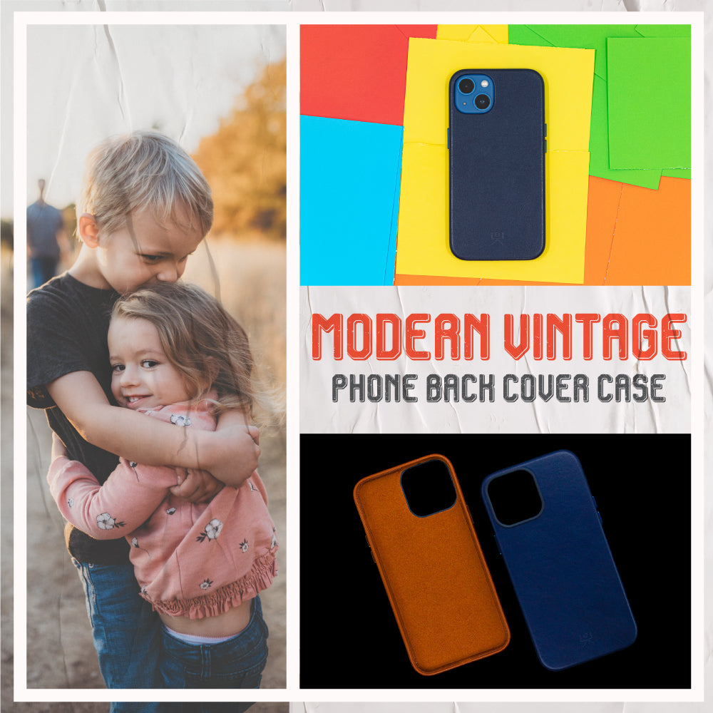 Modern Vintage Leather Case: iPhone 13 Series