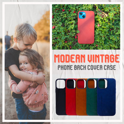 Modern Vintage Leather Case: iPhone 13 Series