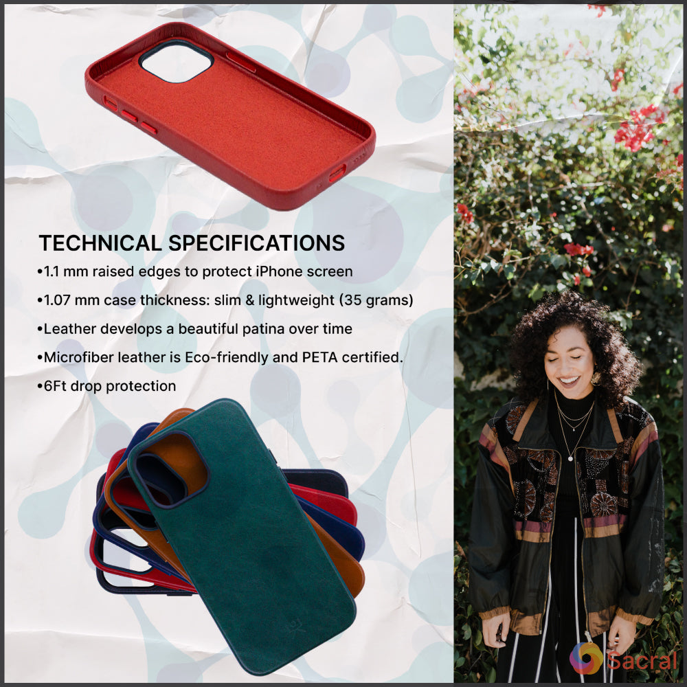 Modern Vintage Leather Case: iPhone 13 Series