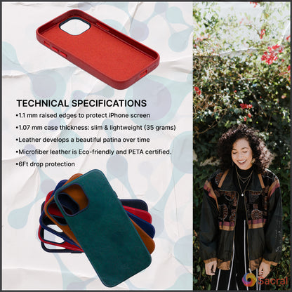 Modern Vintage Leather Case: iPhone 13 Series